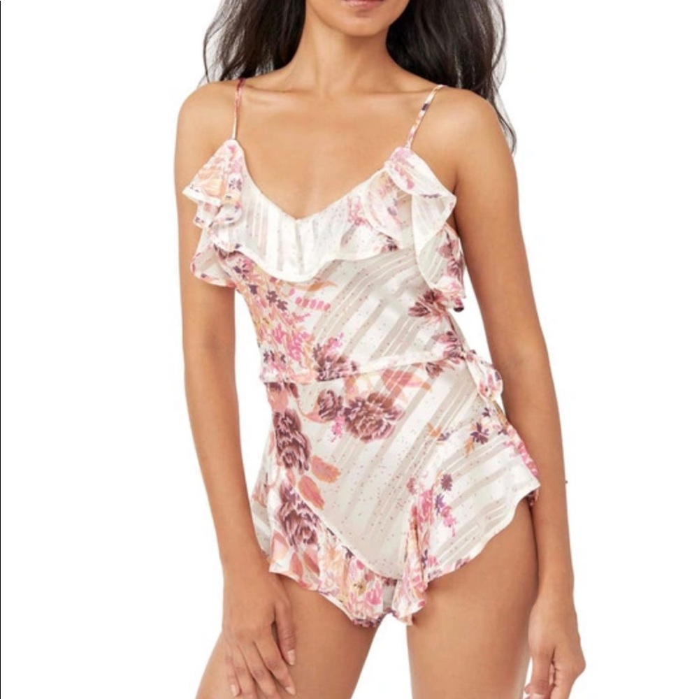 Free People hold me closer teddy bodysuit